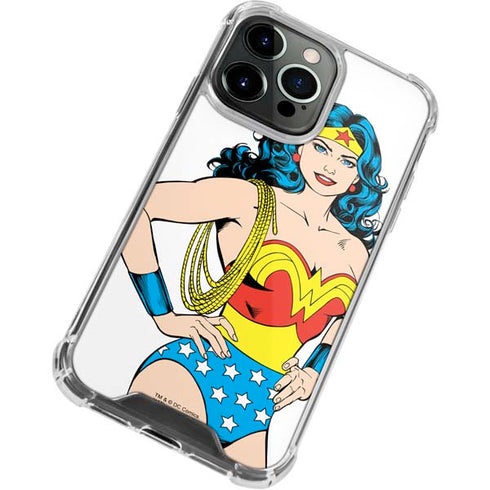 DC Comics Wonder Woman Classic Art Pose iPhone 14 Pro Clear Case